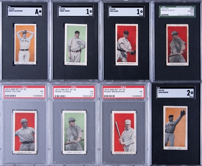 1910 E98 "Set of 30" Graded Collection (16) Including Mathewson